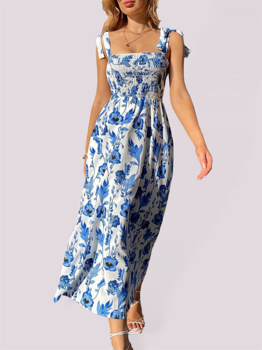 Dress- Beach Babe Maxi Dress - Fun, Flirty, and Versatile!- Clear blue- IndioGear Fashion and Gear