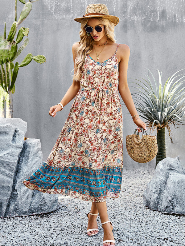 Dress- Boho Chic Summer Vacation Dress for Women- - IndioGear Fashion and Gear