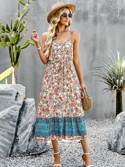 Dress- Boho Chic Summer Vacation Dress for Women- - IndioGear Fashion and Gear