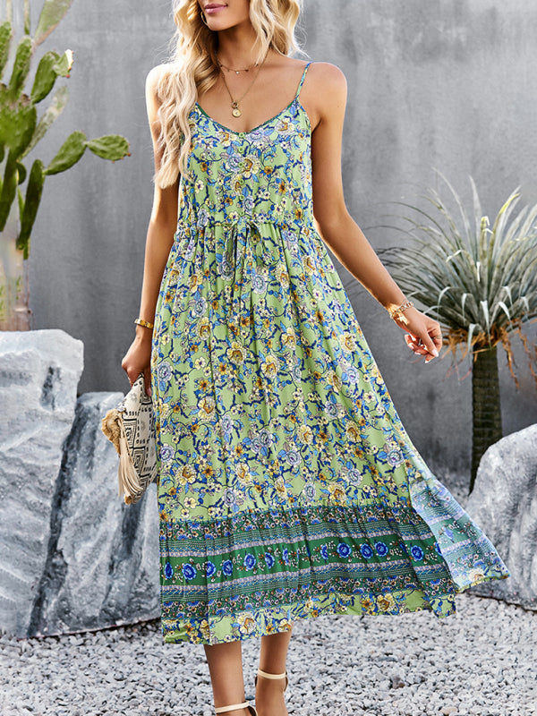 Dress- Boho Chic Summer Vacation Dress for Women- - IndioGear Fashion and Gear