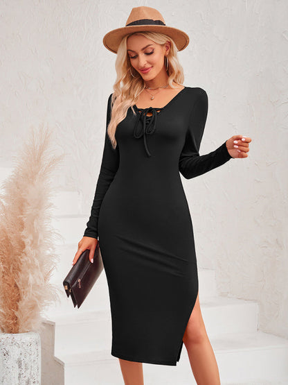 Dress- Experience Effortless Glamour: Women's Bodycon Dress for All Occasions- - IndioGear Fashion and Gear