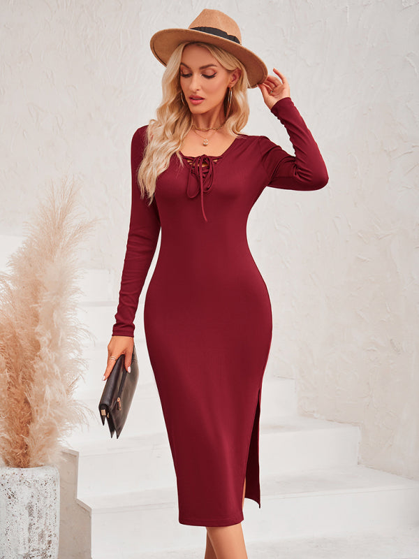 Dress- Experience Effortless Glamour: Women's Bodycon Dress for All Occasions- - IndioGear Fashion and Gear