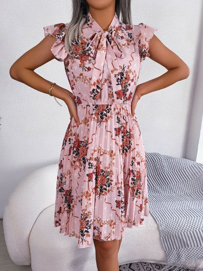 Dress- Floral Romance Mini Dress for Women - Perfect for Any Occasion- - IndioGear Fashion and Gear