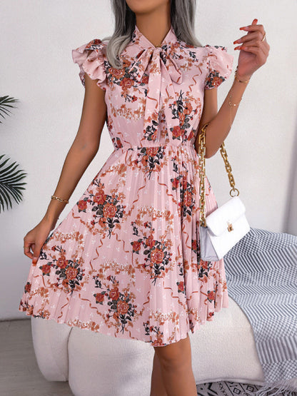 Dress- Floral Romance Mini Dress for Women - Perfect for Any Occasion- - IndioGear Fashion and Gear