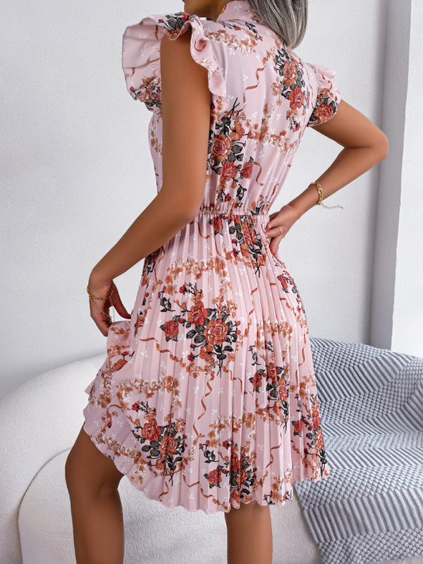 Dress- Floral Romance Mini Dress for Women - Perfect for Any Occasion- - IndioGear Fashion and Gear