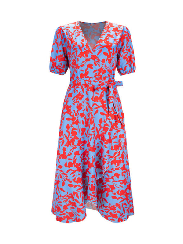 Dress- Graceful Floral Vacation Dress for Women- - IndioGear Fashion and Gear