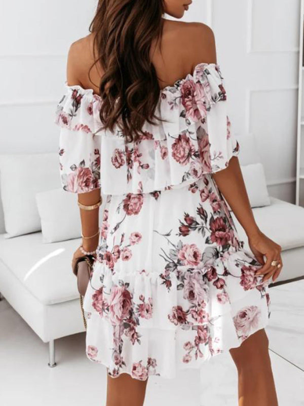 Dress- Summer Lovin' Ruffled Pleated Mini Dress- - IndioGear Fashion and Gear