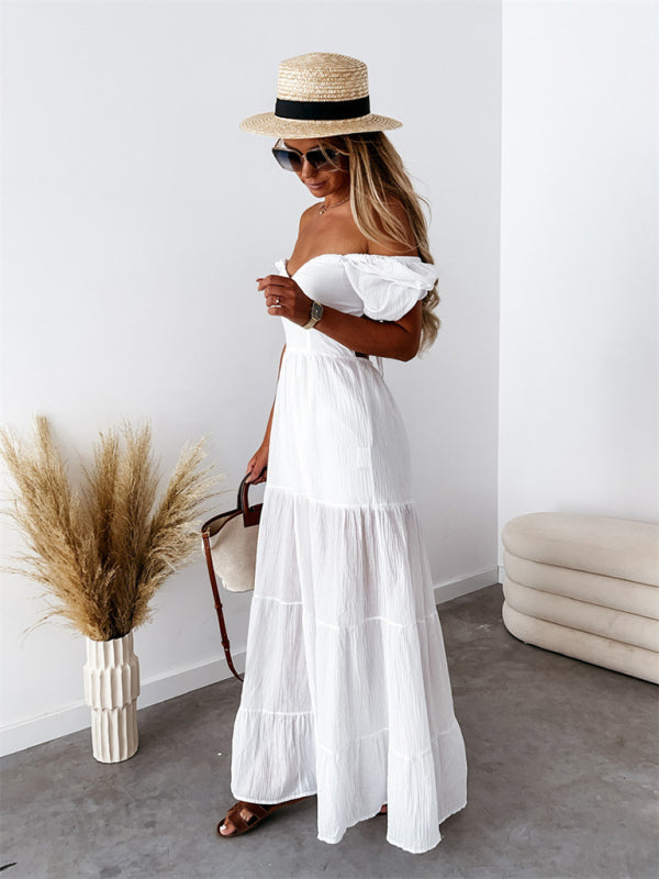 Dresses- Don't Wait to Feel Beautiful Get Your Tiered Cotton Maxi Dress Today- - IndioGear Fashion and Gear