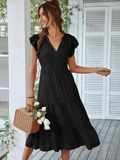 Dresses- Flirty Maxi Casual Dress: Perfect for Every Occasion!- - IndioGear Fashion and Gear