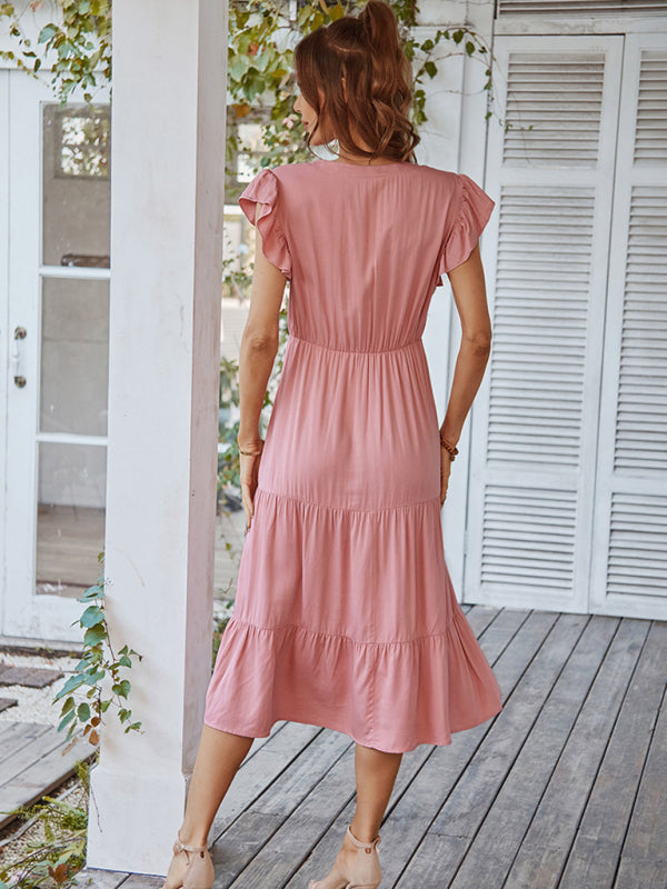 Dresses- Flirty Maxi Casual Dress: Perfect for Every Occasion!- - IndioGear Fashion and Gear