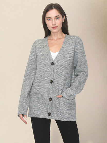 Grandpa Cardigans- Wool Blend Knit Sweater Grandpa Cardigan- - IndioGear Clothing and Gear