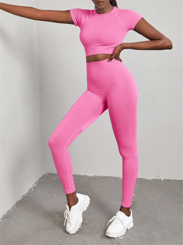 Gym Outfits- Workout 2 Piece Set - Crop Top and Leggings for Women- - IndioGear Fashion and Gear