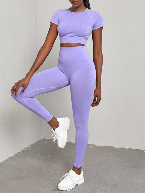 Gym Outfits- Workout 2 Piece Set - Crop Top and Leggings for Women- - IndioGear Fashion and Gear