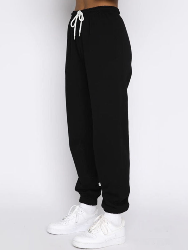 Jogging Outfit-Sporty Lounge Wear Cozy Sweatpants and Zip-Up Sweatshirt Pair-Pekosa Women Clothing