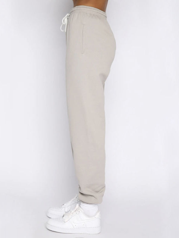 Jogging Outfit-Sporty Lounge Wear Cozy Sweatpants and Zip-Up Sweatshirt Pair-Pekosa Women Clothing