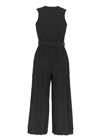 Jumpsuit- Dare to Be Bold with Our Ruffled V-Neck Jumpsuit- - IndioGear Fashion and Gear