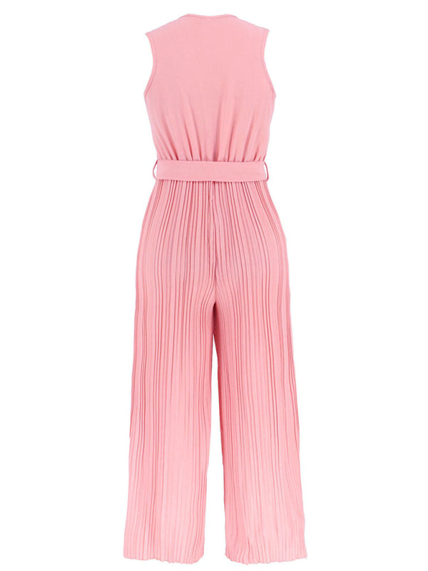 Jumpsuit- Dare to Be Bold with Our Ruffled V-Neck Jumpsuit- - IndioGear Fashion and Gear