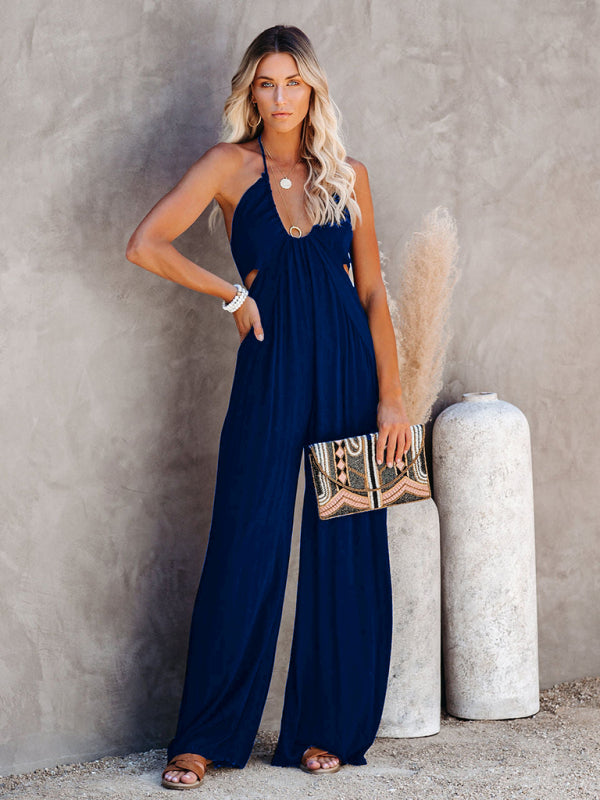 Jumpsuit- The Trendy Jumpsuit for Every Occasion- Blue- IndioGear Fashion and Gear