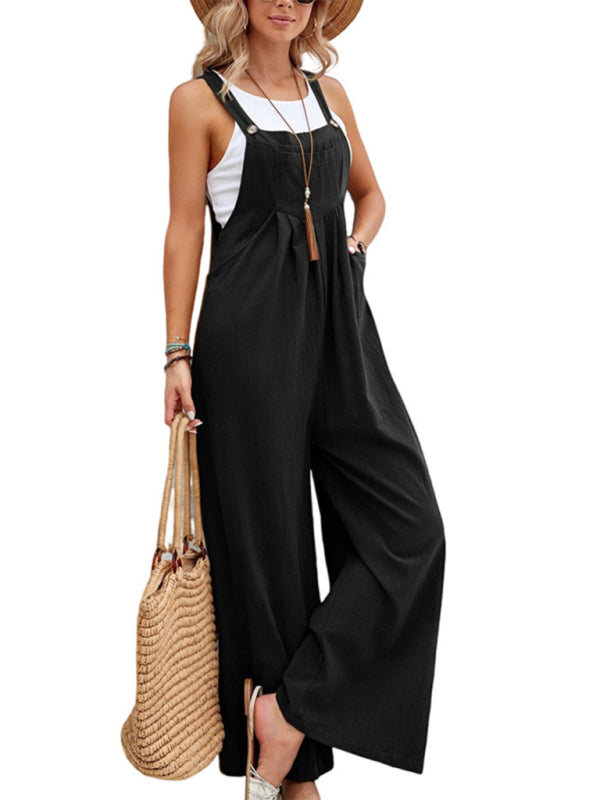 Jumpsuit- Women's Jumpsuit Bib Pants Overalls - Pantsuits- - IndioGear Fashion and Gear