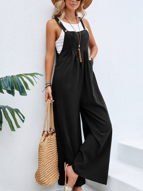 Jumpsuit- Women's Jumpsuit Bib Pants Overalls - Pantsuits- - IndioGear Fashion and Gear