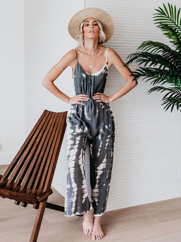 Jumpsuits- Women's Comfy Baggy Jumpsuit with Pockets - Versatile Loose Overalls- - IndioGear Fashion and Gear