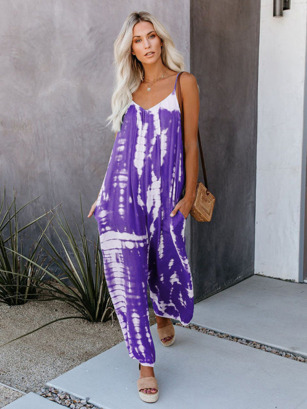 Jumpsuits- Women's Comfy Baggy Jumpsuit with Pockets - Versatile Loose Overalls- - IndioGear Fashion and Gear