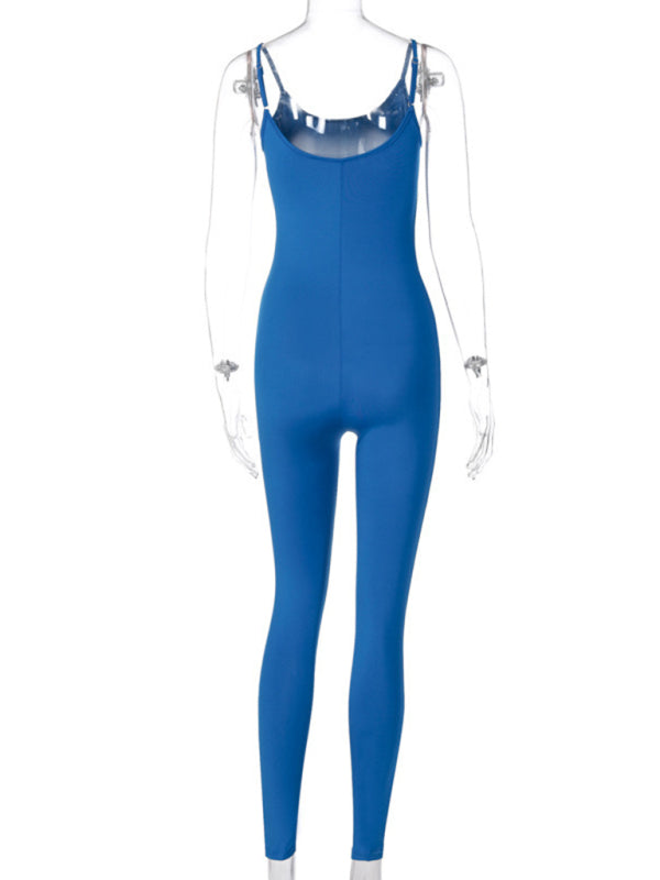 Jumpsuits- Women's Tight-Fitting Unitard Jumpsuit for Active Living- - IndioGear Fashion and Gear