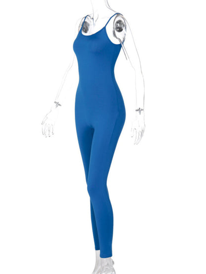 Jumpsuits- Women's Tight-Fitting Unitard Jumpsuit for Active Living- - IndioGear Fashion and Gear