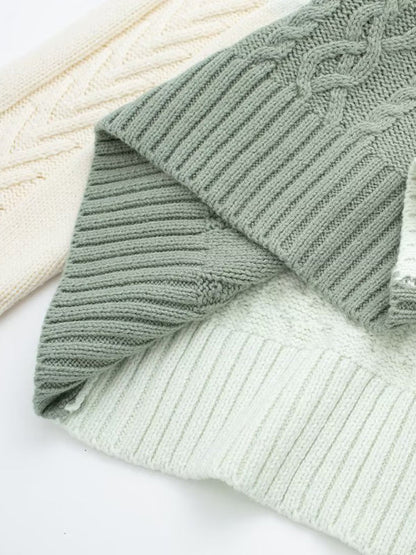 Knit Sweaters- Patchwork Sweaters in Pastel Hues - Knit Pullover- - IndioGear Clothing and Gear