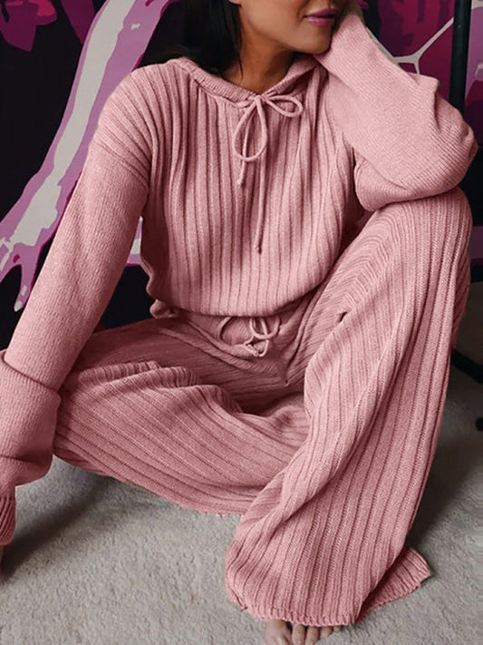 Loungewear Cotton Hoodie Sweater and Pants Set