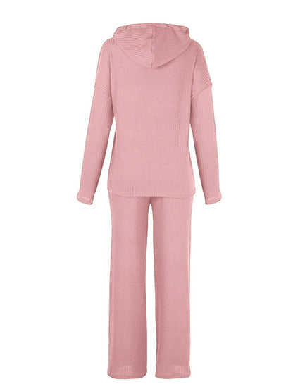 Ensemble pull à capuche et pantalon en coton Loungewear