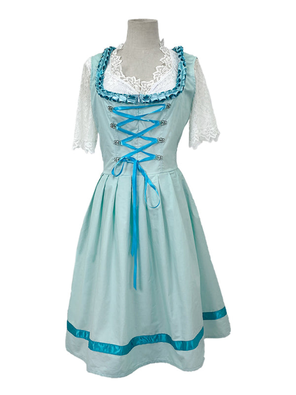 Oktoberfest Cosplay- Bavaria Maid Dirndl Dress - Oktoberfest Costume- - IndioGear Fashion and Gear