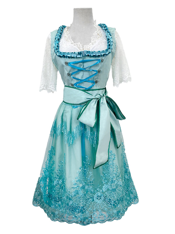 Oktoberfest Cosplay- Bavaria Maid Dirndl Dress - Oktoberfest Costume- - IndioGear Fashion and Gear