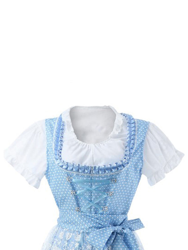 Oktoberfest Cosplay- Bavaria Maid Dirndl Dress - Oktoberfest Costume- - IndioGear Fashion and Gear