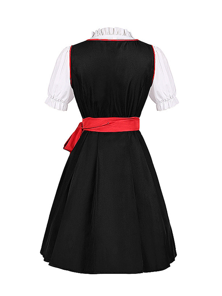 Oktoberfest Custome- German Halloween Cosplay Dress - Oktoberfest Bavaria Maid Outfit- - Pekosa Women Clothing