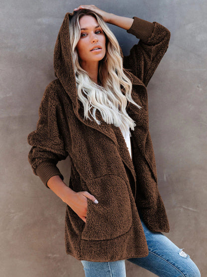 Overcoat Hoodies- Plush Sherpa Hoodie - Oversized Jacket- - IndioGear Fashion and Gear