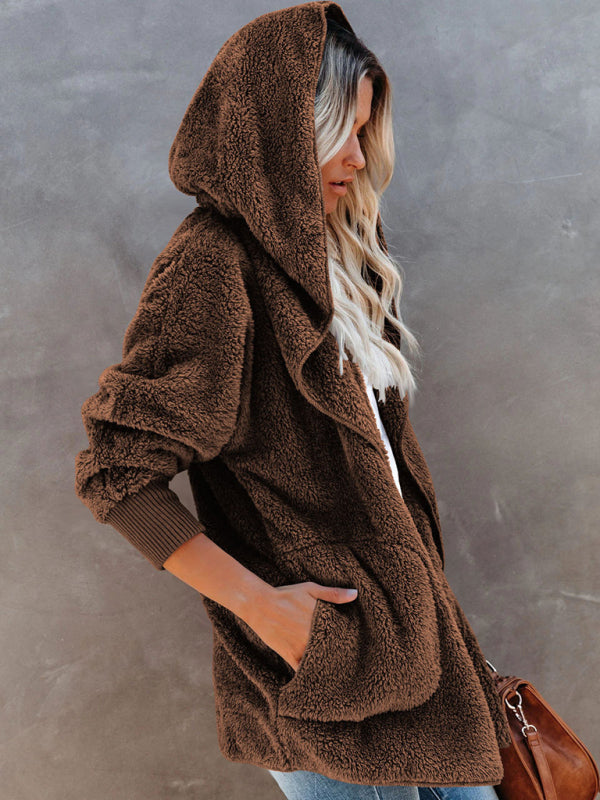 Overcoat Hoodies- Plush Sherpa Hoodie - Oversized Jacket- - IndioGear Fashion and Gear