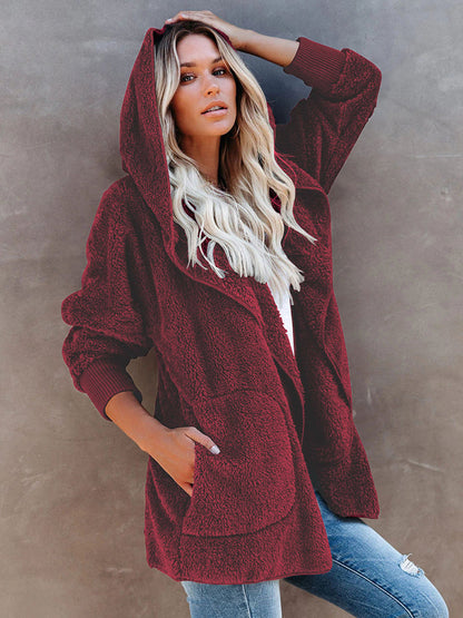 Overcoat Hoodies- Plush Sherpa Hoodie - Oversized Jacket- - IndioGear Fashion and Gear