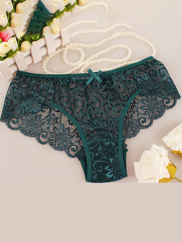 Panties- Floral Lace Underwear - Panty Briefs for Women- - IndioGear Fashion and Gear