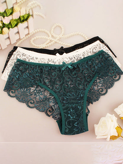 Panties- Floral Lace Underwear - Panty Briefs for Women- - IndioGear Fashion and Gear