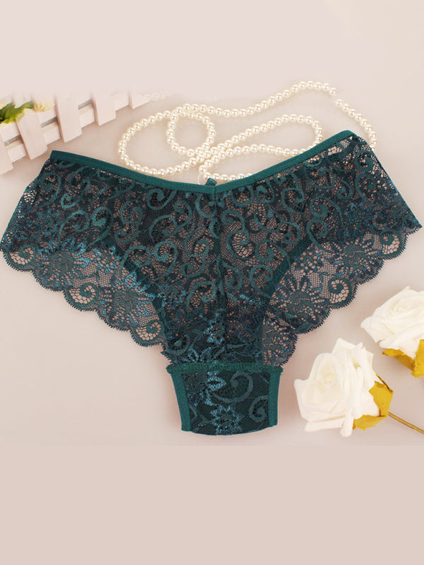 Panties- Floral Lace Underwear - Panty Briefs for Women- - IndioGear Fashion and Gear