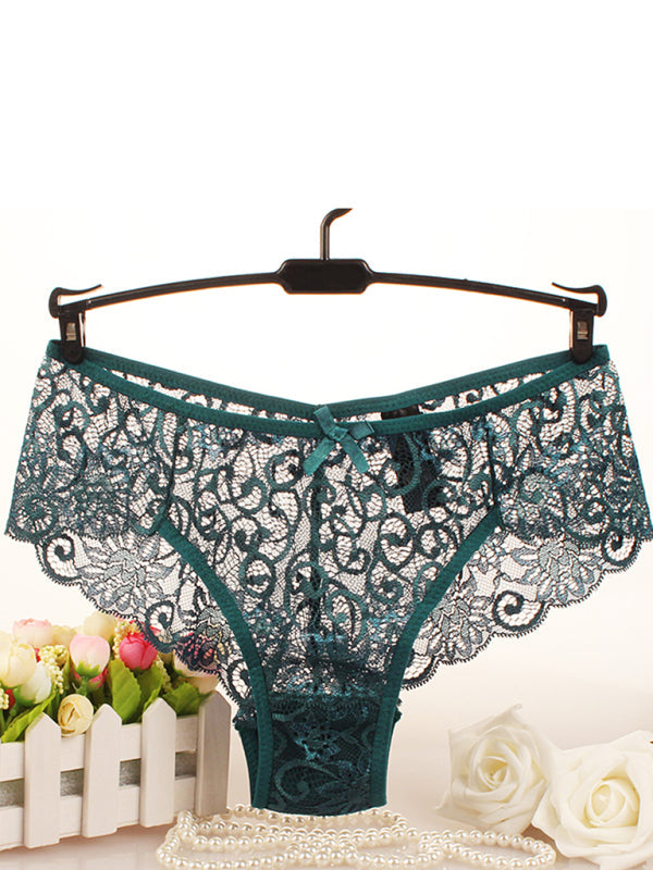 Panties- Floral Lace Underwear - Panty Briefs for Women- - IndioGear Fashion and Gear