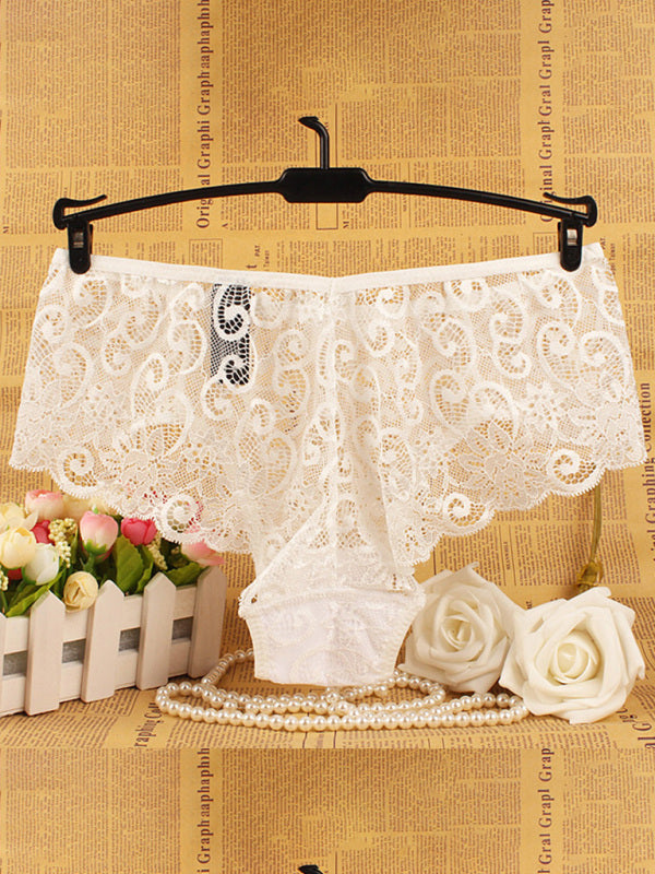 Panties- Floral Lace Underwear - Panty Briefs for Women- - IndioGear Fashion and Gear