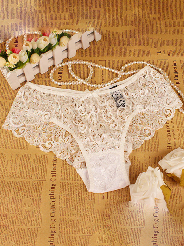 Panties- Floral Lace Underwear - Panty Briefs for Women- - IndioGear Fashion and Gear