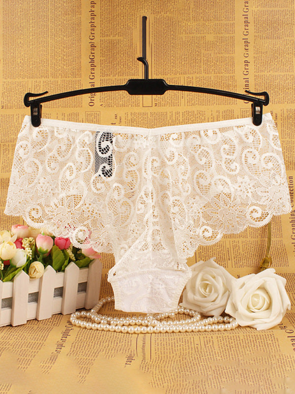 Panties- Floral Lace Underwear - Panty Briefs for Women- - IndioGear Fashion and Gear