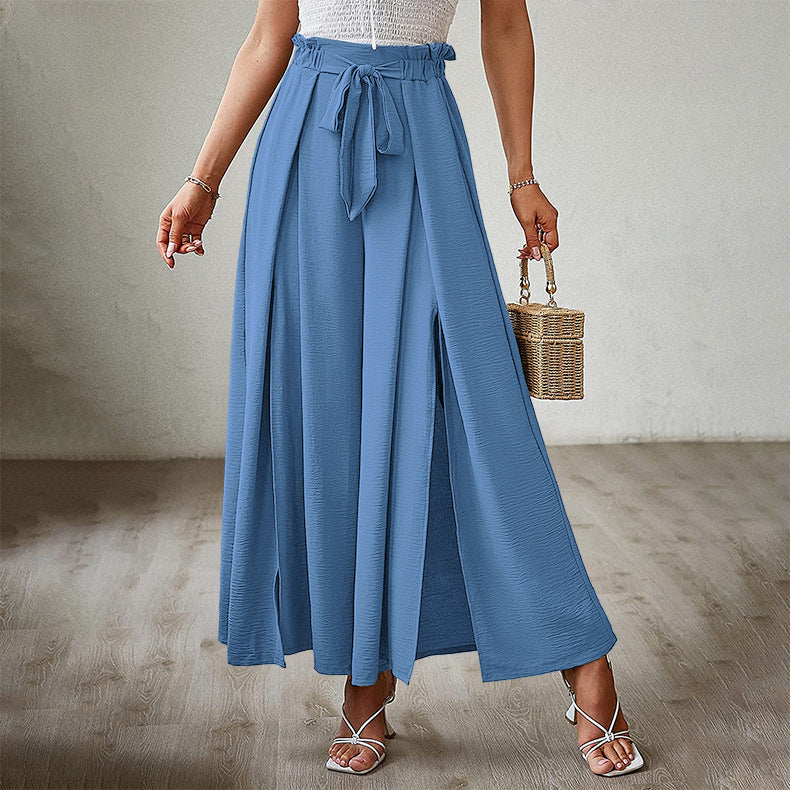 Pants- Summer Look On-Point with Our Palazzo Trousers - - Pants- Blue- IndioGear Fashion and Gear