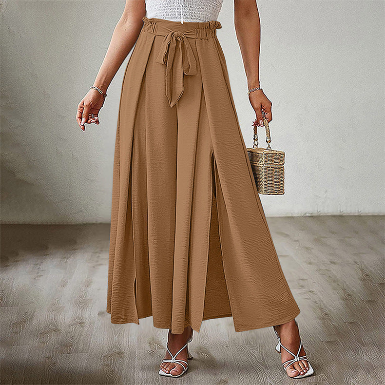 Pants- Summer Look On-Point with Our Palazzo Trousers - - Pants- Camel- IndioGear Fashion and Gear