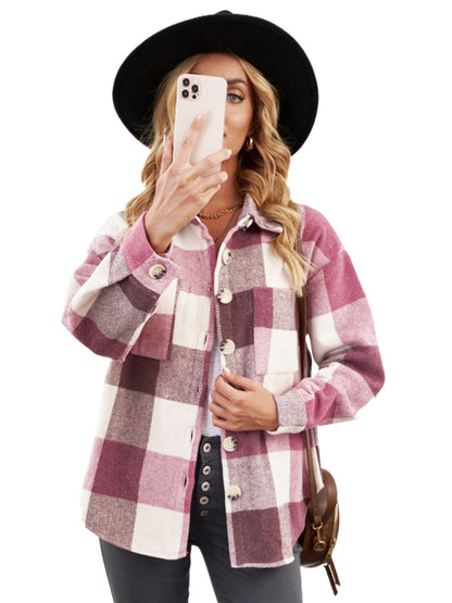 Plaid Jackets- Fall- Winter Plaid Jacket - Shirt Shacket- - IndioGear Fashion and Gear