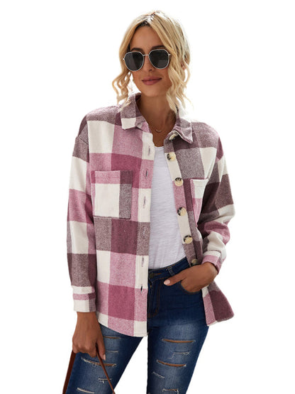 Plaid Jackets- Fall- Winter Plaid Jacket - Shirt Shacket- - IndioGear Fashion and Gear