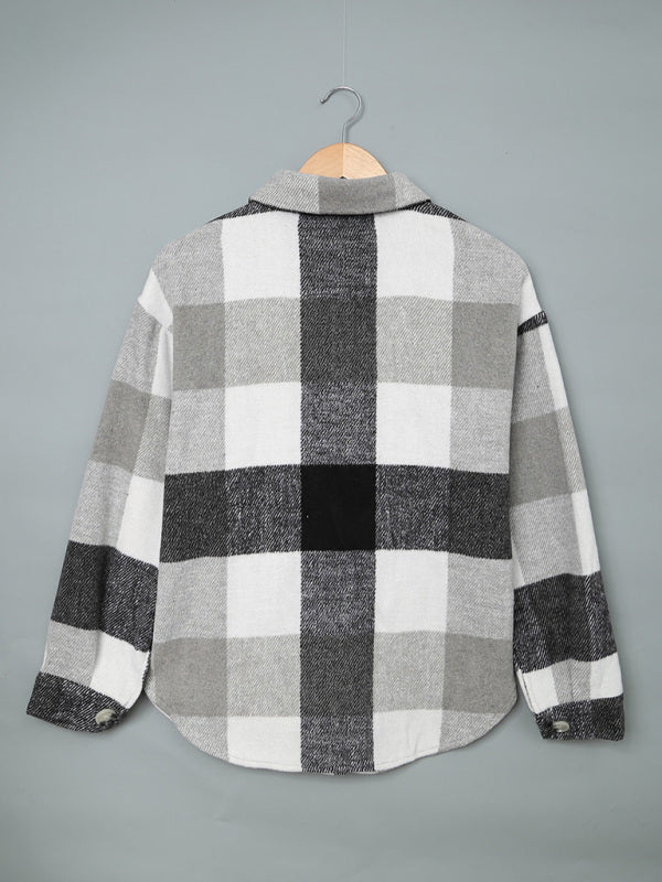 Plaid Jackets- Fall- Winter Plaid Jacket - Shirt Shacket- - IndioGear Fashion and Gear